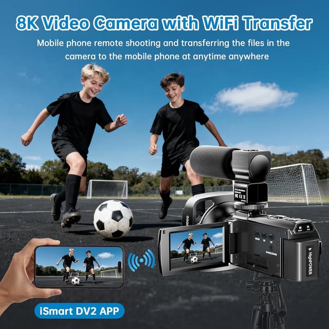 Thumbnail 4 de 8K Video Camera Camcorder 88MP 18X Zoom