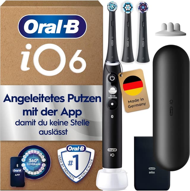 Detalle de Oral-B iO Series 6 Plus Elektrische Zahnbürste 3er-Set