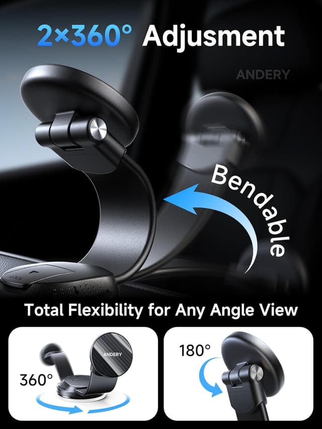 Detalle 2 de MagSafe Car Phone Holder 360° Adjustable