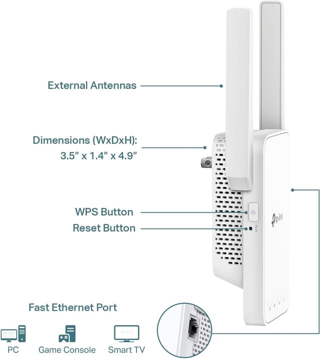 Thumbnail 5 de TP-Link AC1200 WiFi Extender RE315