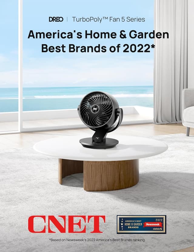 Detalle de DREO Fan 13-Inch Oscillating Table Fan