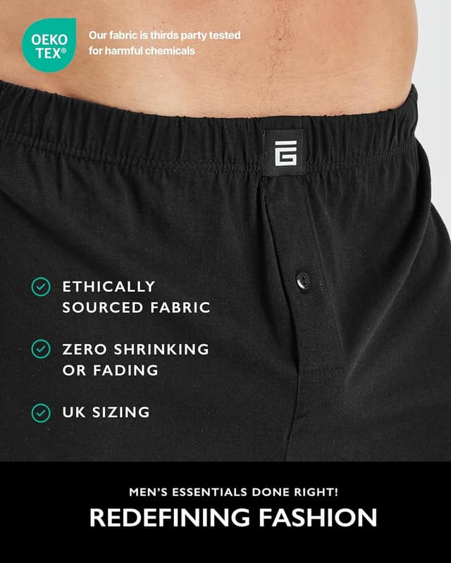 Detalle 1 de Giovici loose fit cotton boxers 3 pack