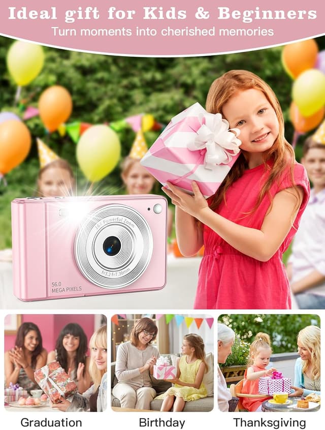 Thumbnail 6 de Upgrade Digital Camera 56MP 16x zoom compact for kids