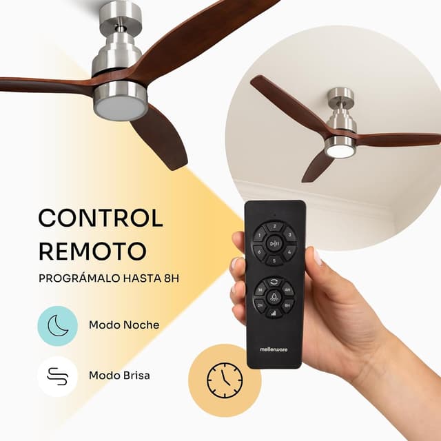 Thumbnail 4 de Mellerware Brizy Bright Ventilador de Techo 30 W