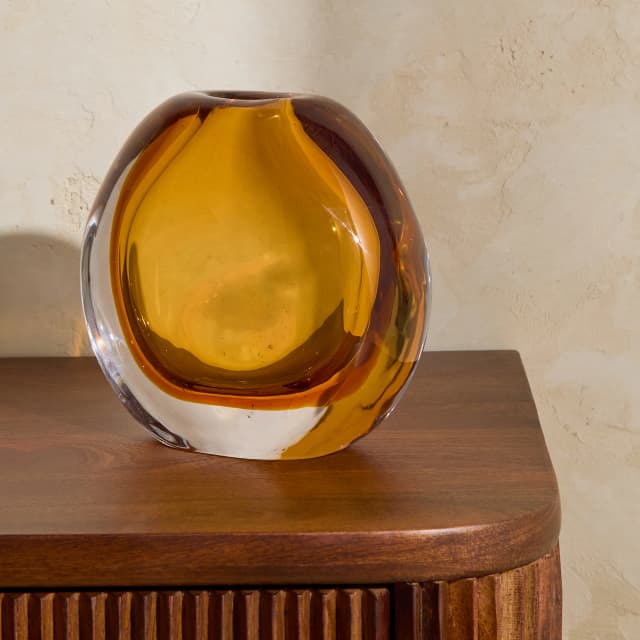 Imagen de El Corte Inglés Jarrón redondo de vidrio Lasi 🏺 en OfertitasTOP