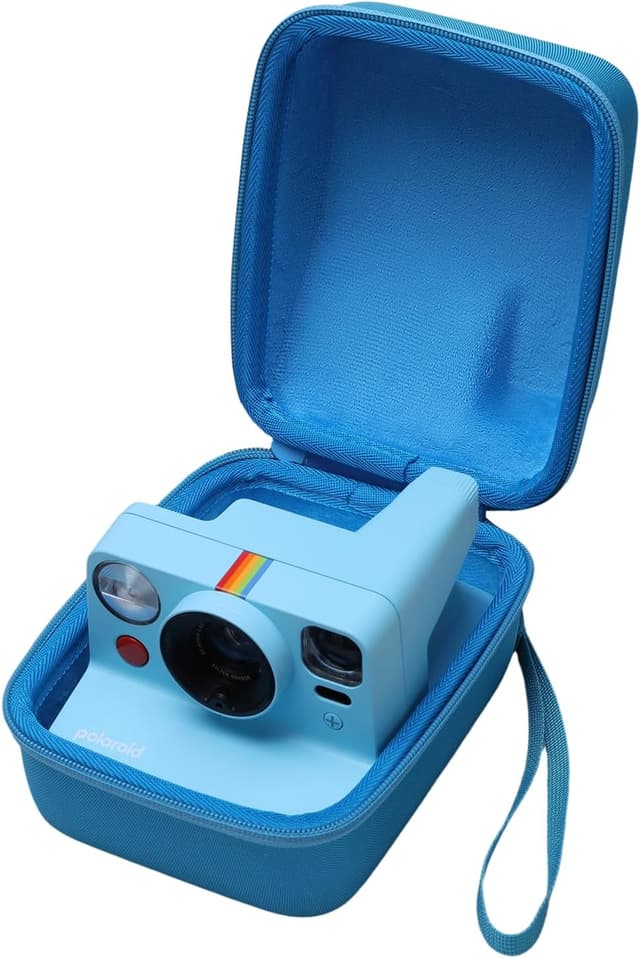 Detalle de XANAD Tasche für Kamera – kompatibel mit Polaroid Now Gen 3 / Now Gen 2 / Polaroid i Type (Blau)
