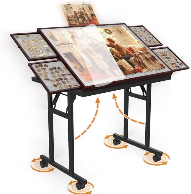 Imagen de Doerpuz Puzzle Table 1500 Pieces Puzzle Board en OfertitasTOP