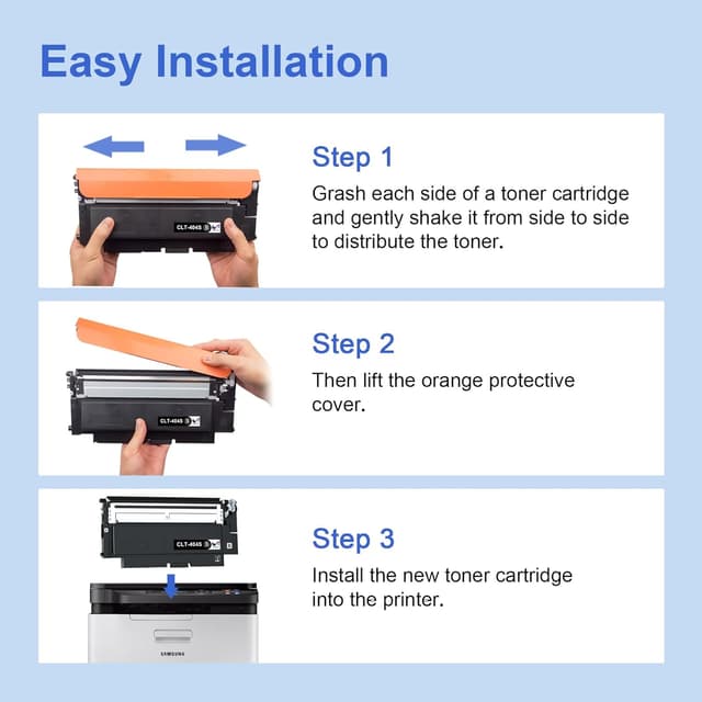 Detalle 2 de ONLYU Toner compatibili Samsung CLT-404S per Samsung Xpress C430/C480 (Nero, Ciano, Giallo, Magenta)