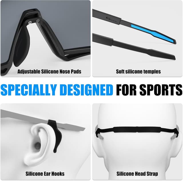 Detalle 1 de X-TIGER Occhiali da ciclismo polarizzati 19,2 g