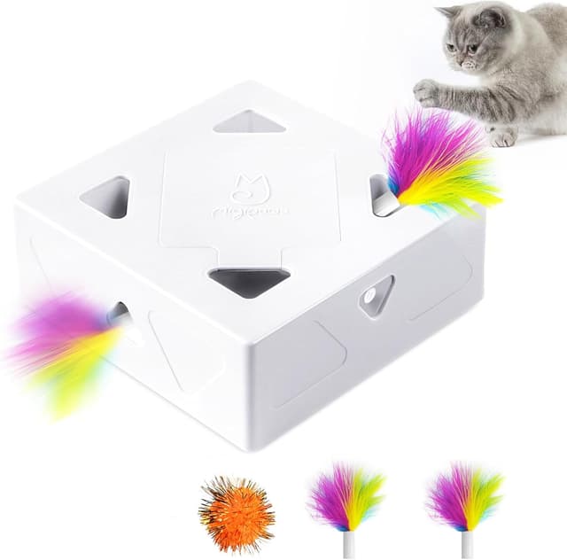 Imagen de Migipaws MigiBox Katzenspielzeug 4 Federn đŸ en OfertitasTOP