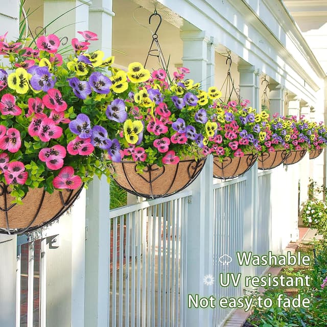 Thumbnail 5 de DEMIUKO 9 Bündel Künstliche Blumen Rosa