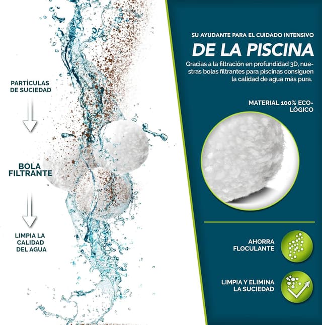 Thumbnail 2 de tillvex® Bolas de filtro 1400 g para piscina