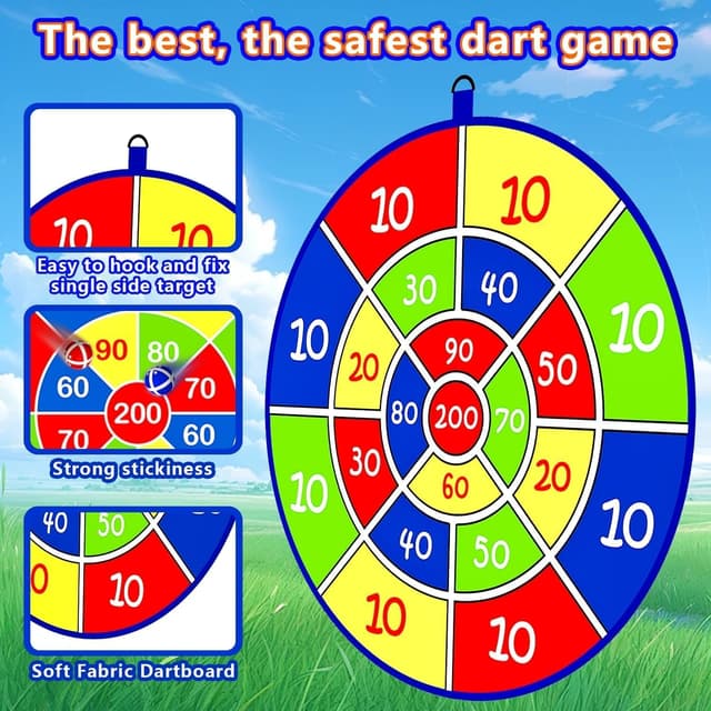 Thumbnail 2 de Jesitai 25.5 Inches diana de dardos para niños 65cm