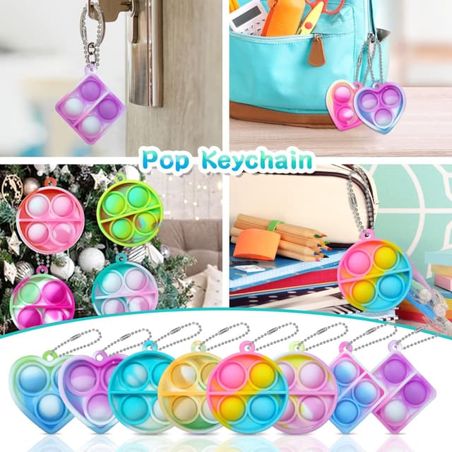 Thumbnail 4 de ONKULL Pop Fidget Keychain 30-Pack mini pop-it toys
