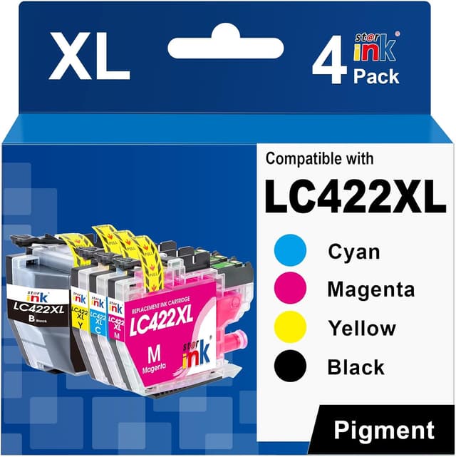 Detalle de st@r ink Starink LC422XL kompatible Druckerpatronen im 4er-Multipack (für Brother LC422/LC422XL)