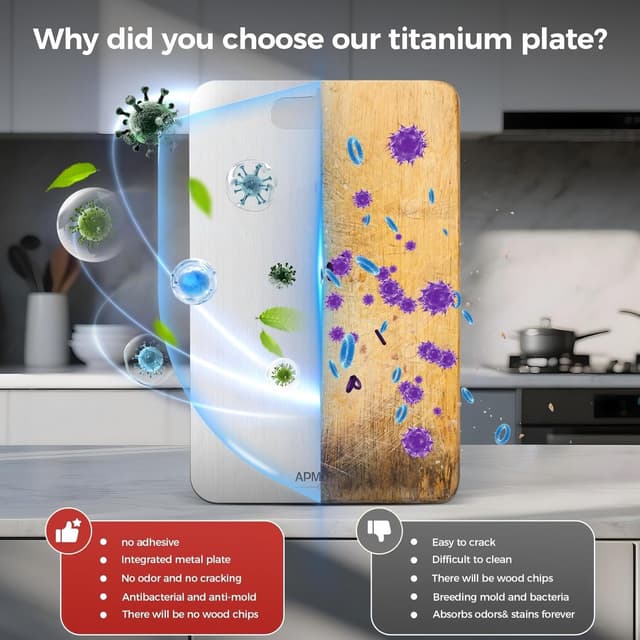 Thumbnail 2 de APMRQIB Titanium Cutting Board Set of 3 16