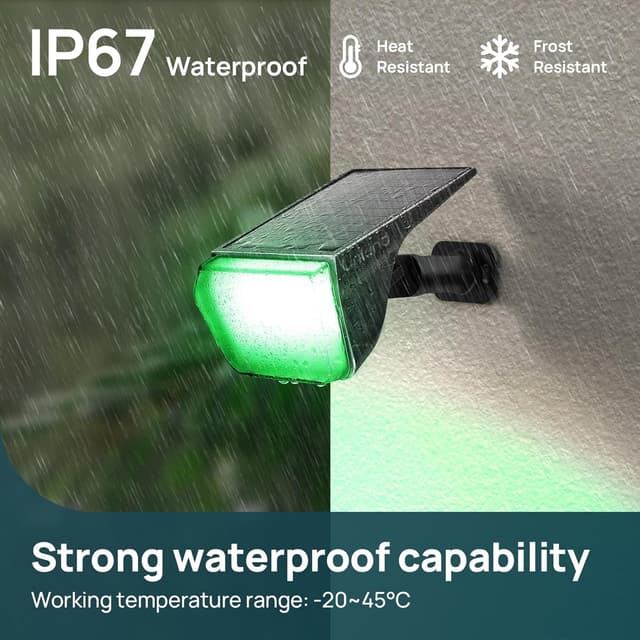 Detalle de Linkind Solar Garden Lights Outdoor RGBW 3-Pack with Winter Mode (IP67, dusk to dawn)