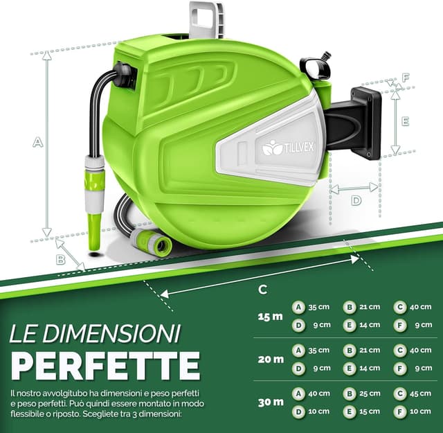 Thumbnail 6 de tillvex Avvolgitubo 30m da parete Girevole