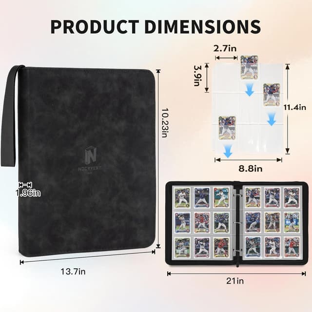 Thumbnail 1 de Nocyyert Trading Card Binder 720 Slots