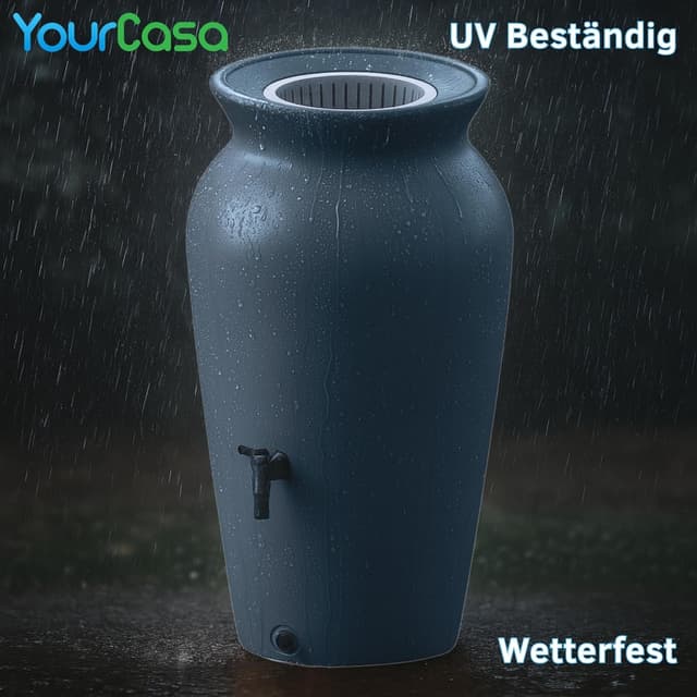 Detalle 1 de YourCasa Regentonne 230 Liter Regenwassertank