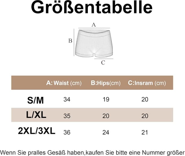 Detalle de Libella Lot de 6 Femme Boxer Basics Shorties uni 3908 – shorty sans coutures en microfibre