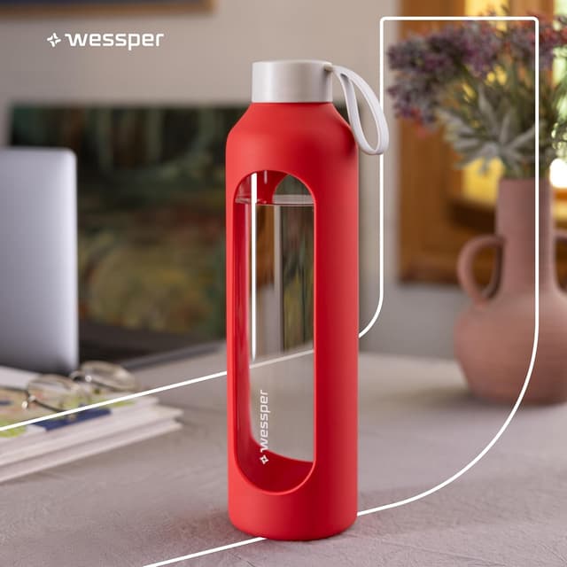 Thumbnail 5 de Wessper Bouteille à eau 1 Litre verre borosilicaté