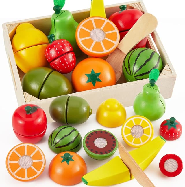 Imagen de LINFUN KIDS Gioco Cesto Frutta da Tagliare 7 pezzi 🍎 en OfertitasTOP