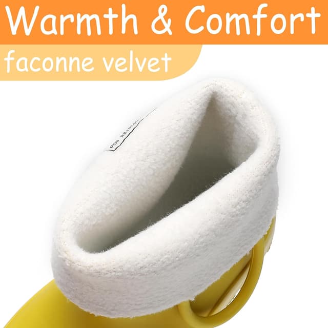 Detalle 2 de RAINANGEL Toddler Waterproof Rain Boots with Easy-On Handles (Unisex Fun Prints)