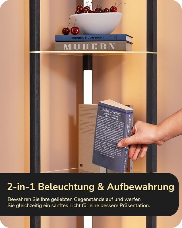 Detalle 1 de EDISHINE Stehlampe Retro LED 20 W