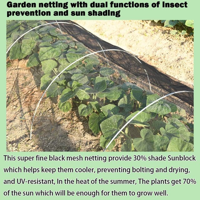 Detalle 2 de Abimars Thicker Garden Insect Mesh Netting (3 x 10m) – Ultra-fine plant cover for insect & bird protection