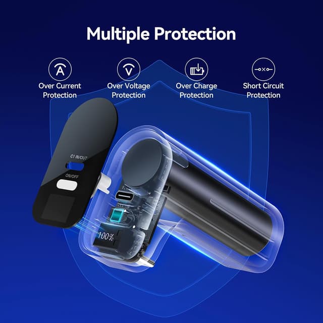 Thumbnail 6 de LVFAN PS5 Wireless-Controller Ladegerät 2000 mAh