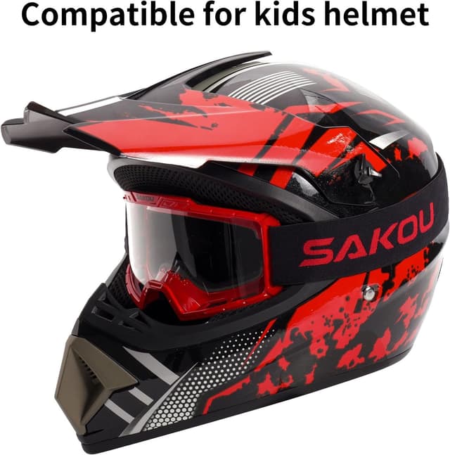 Thumbnail 6 de SAKOU Anti-Fog Kids Goggle for Motocross, Dirt Bike, ATV & More (Ages 3–12)