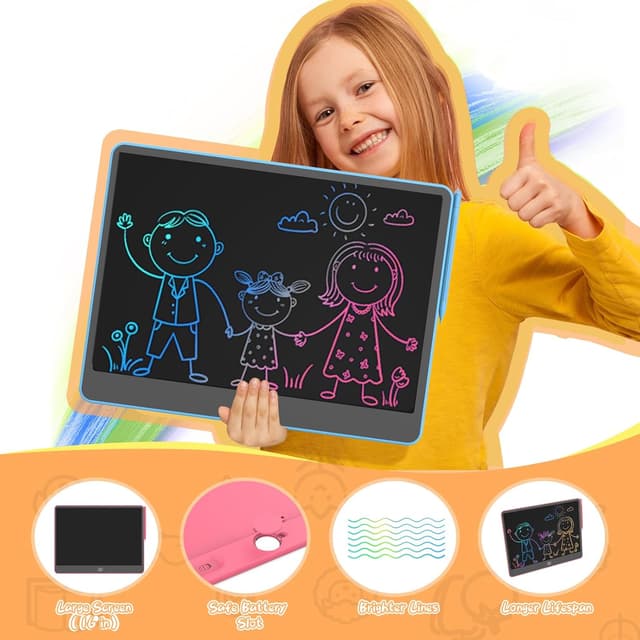 Detalle 1 de LEYAOYAO LCD Schreibtafel für Kinder 16 Zoll