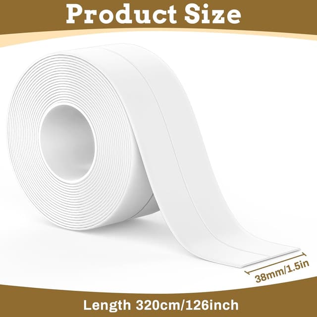 Detalle 2 de Fixmend Bath Sealant Strip 126in for Bathroom