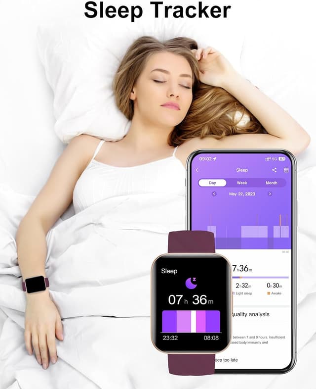 Thumbnail 3 de Dakofied Smartwatch donna con chiamate Bluetooth e cardiofrequenzimetro