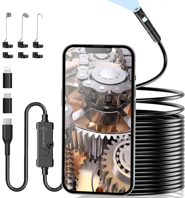 Detalle de Endoskopkamera mit Licht 1920P HD-Rohrkamera 10m Kabel