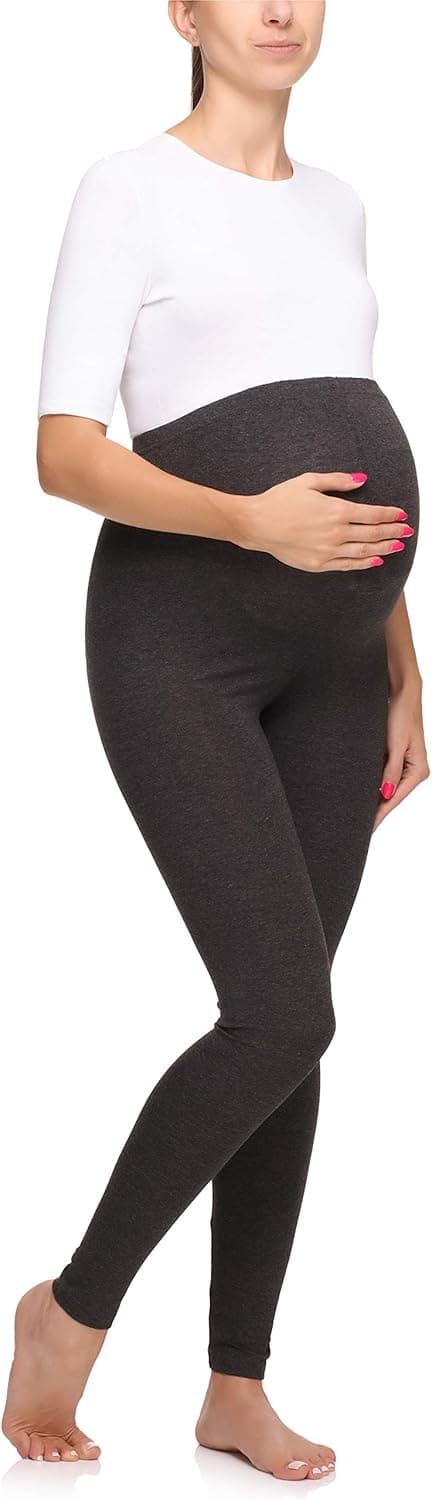 Detalle de Merry Style Damen lange Umstandsleggings aus Viskose MS10-297