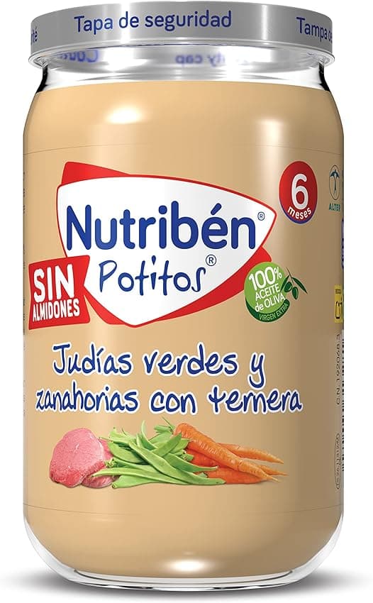 Imagen de Nutribén Potitos Ternera y Verduras, 6 x 235g 🥕 en OfertitasTOP