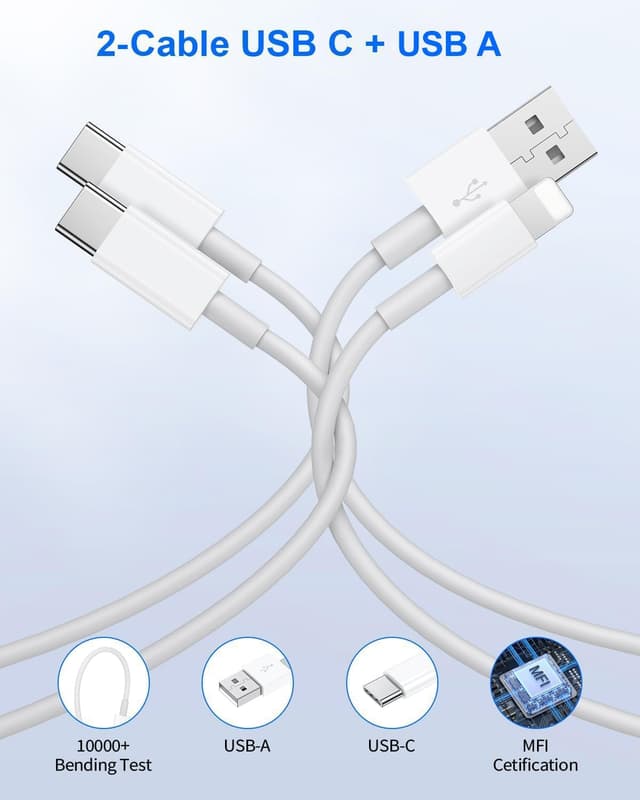 Thumbnail 3 de 2Pack USB C Ladegerät 20W Adapter Netzteil