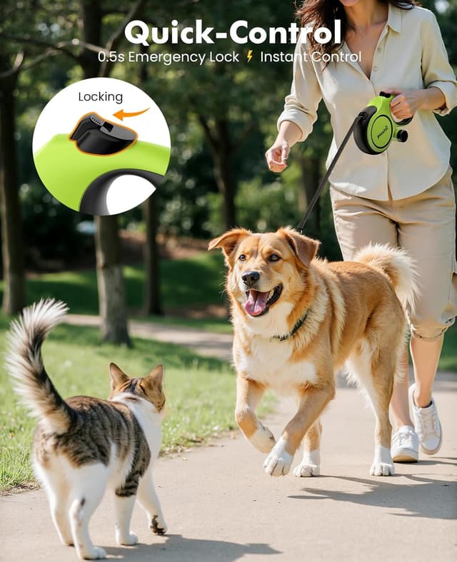 Detalle de Pecute retractable dog lead 8m, 360°