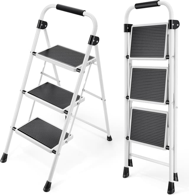 Imagen de KINGRACK Escalera 3 peldaños plegable en OfertitasTOP