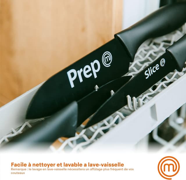 Detalle 2 de Set de couteaux cuisine MasterChef 3 lames