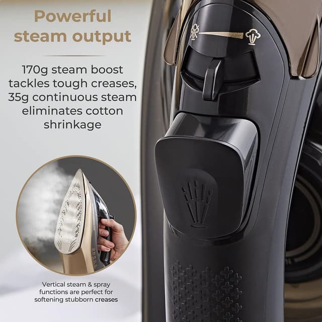 Thumbnail 4 de Tower T22022GLD Ceraglide 360 cordless iron 2800W