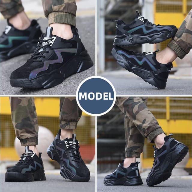 Detalle 2 de Annvia Safety Shoes for Women: Steel Toe Cap Trainers with Kevlar anti-puncture & non-slip grip