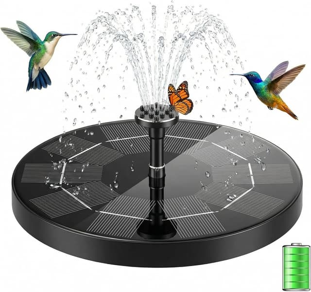 Detalle de Solar Springbrunnen mit 3,5 Watt (2026 Upgrade) – schwimmende Solarteichpumpe mit 6 Düsen