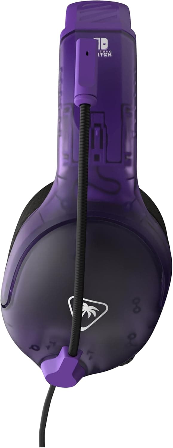 Detalle 2 de Turtle Beach Airlite Fit Fantasma Viola: cuffie cablate per Nintendo Switch con microfono flip-to-mute
