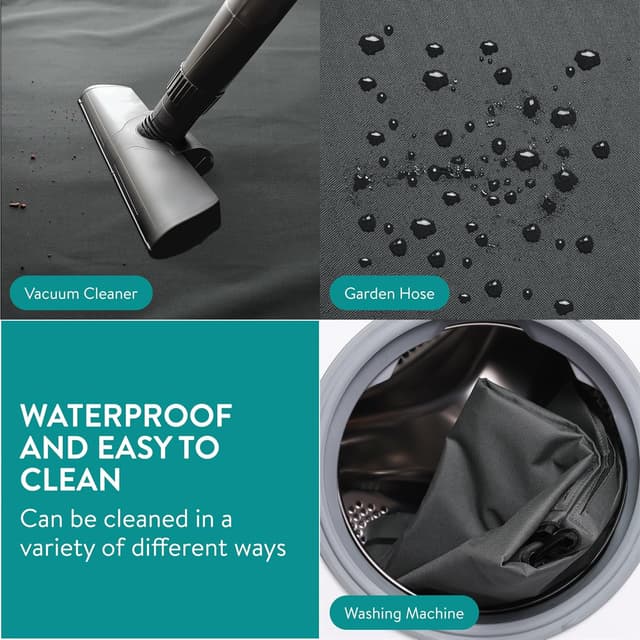 Detalle 2 de Navaris dog car seat cover for back seats (waterproof pet hammock) with straps and seat belt opening