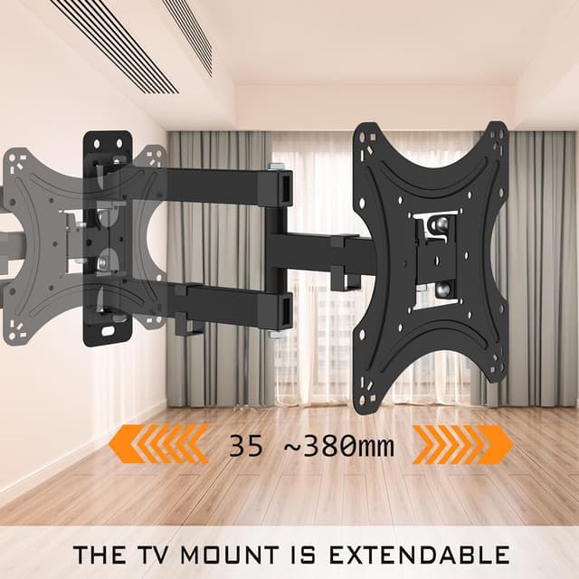 Detalle de Muchen support mural TV pivotant 90°