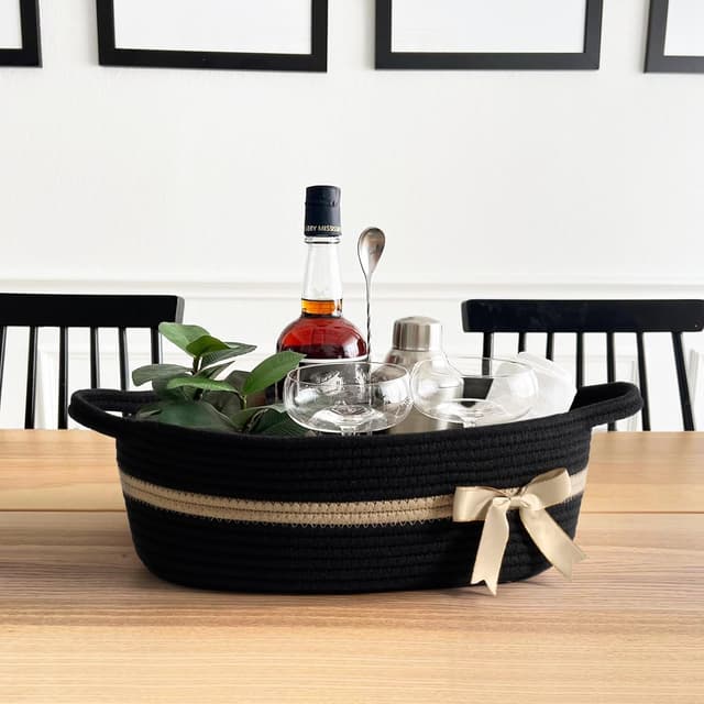 Detalle de TIMEYARD Aufbewahrungskorb 33 x 25 x 12 cm