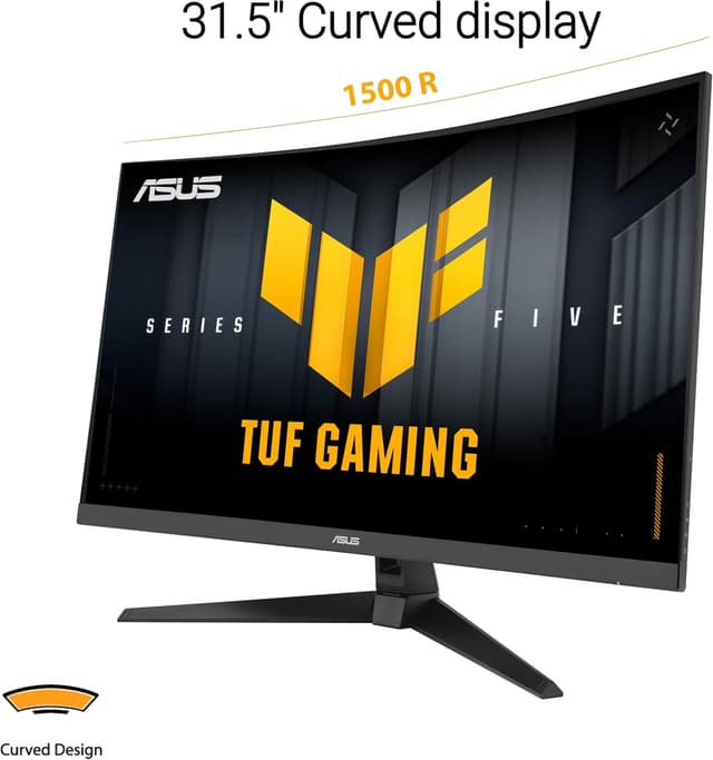 Detalle 2 de ASUS TUF Gaming VG32VQM5AZ 32" Curved Full HD Gaming Monitor (240Hz, 0.5ms, FreeSync Premium)